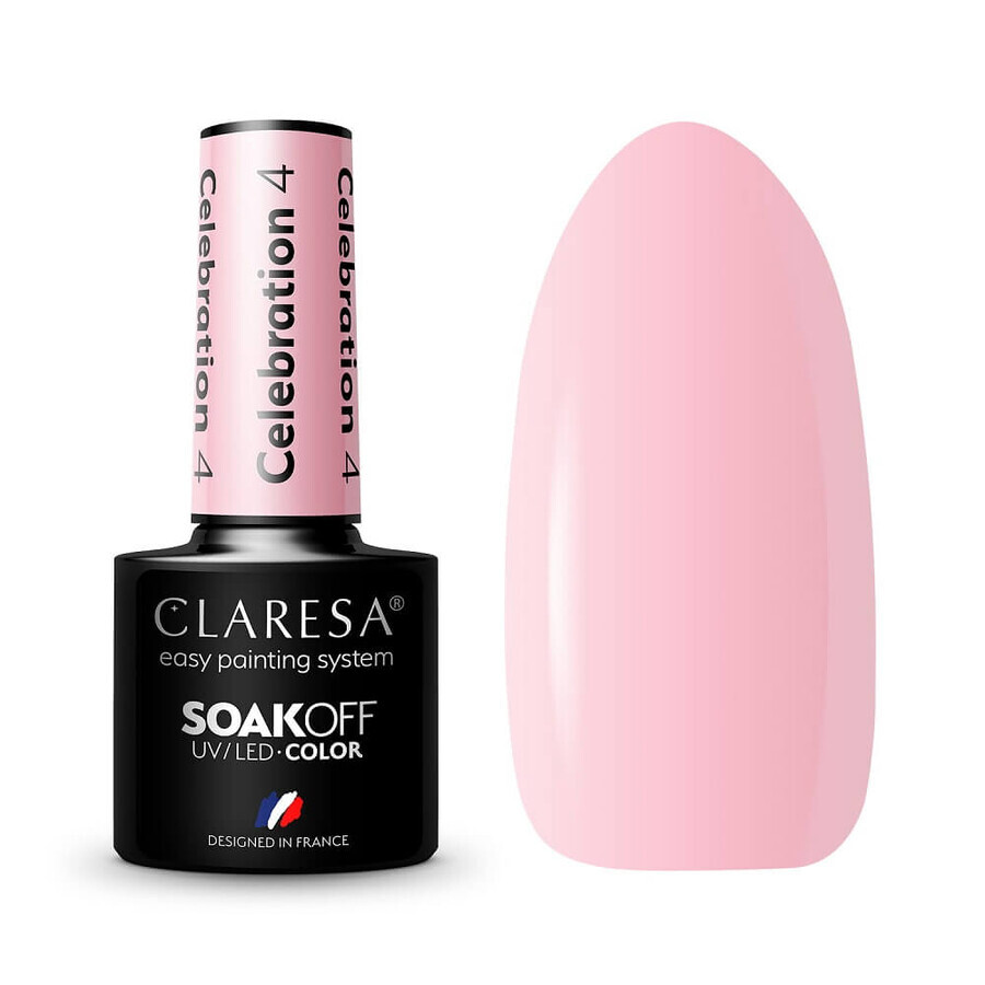 Claresa Soak Off UV/LED Celebration Hybrid Lacquer, 4 5g