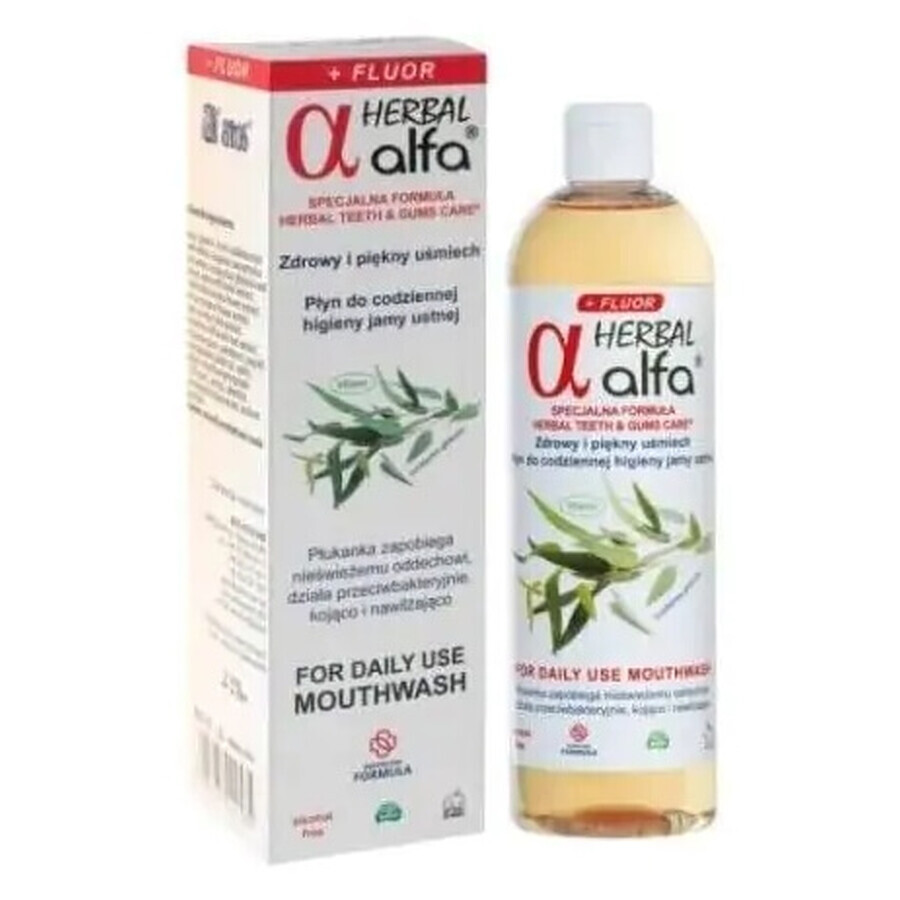 Alfa Herbal Fluor+ Pukanka Flúor de uso diario, 500 ml