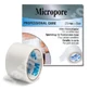 Cinta adhesiva microporosa con soporte de papel, 25 mm x 5 m, 3M