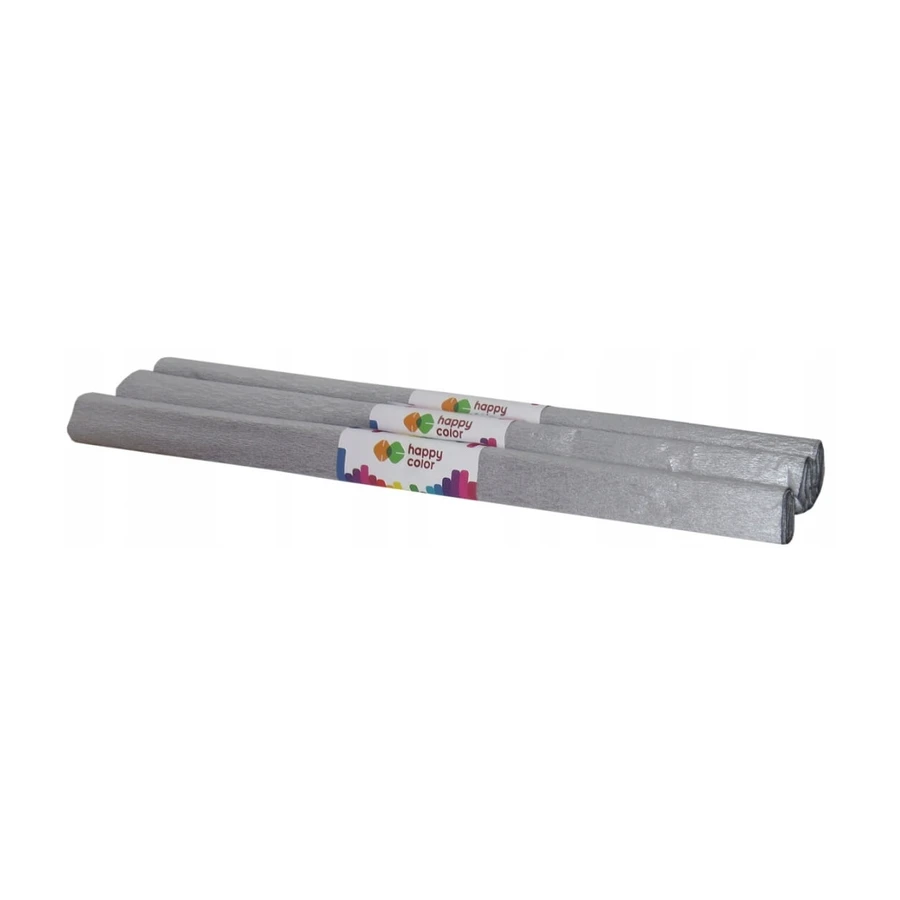 Happy Colour, carta velina increspata, argento, 1 pz.