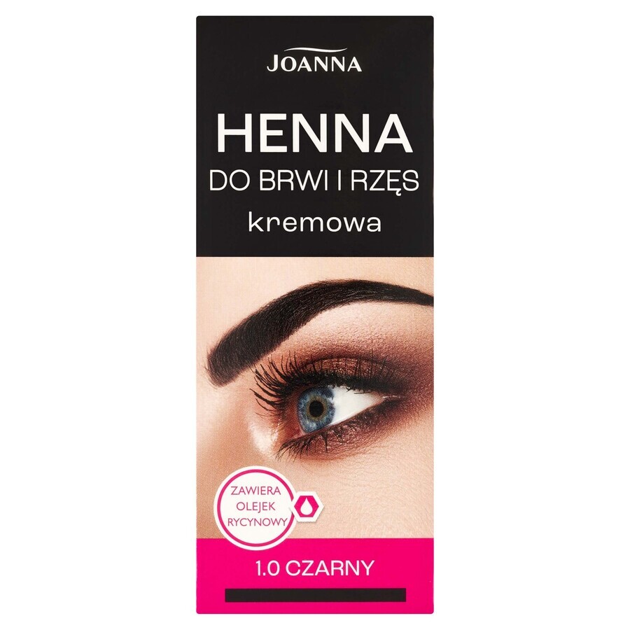 Joanna Henna Crema para Cejas y Pestañas 1.0 negro, 15ml