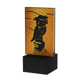Min-Line Amber, trophée en verre - Schooling, AG1-12/SCH