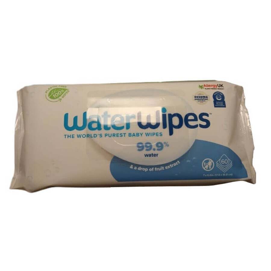 Boutique WaterWipes, lingettes humides pour la peau sensible des enfants, 60 pièces WaterWipes, lingettes humides pour la peau sensible des enfants, 60 pièces