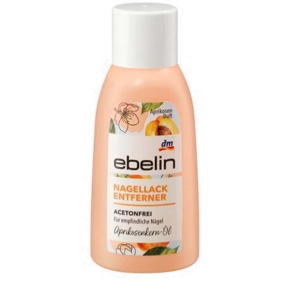 Ebelin, Acetone-free remover, Peach, 125ml