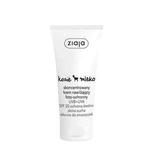 Ziaja Geitenmelk, geconcentreerde vochtinbrengende fotoprotectieve crème voor de droge huid, 50ml - Langhoudend!