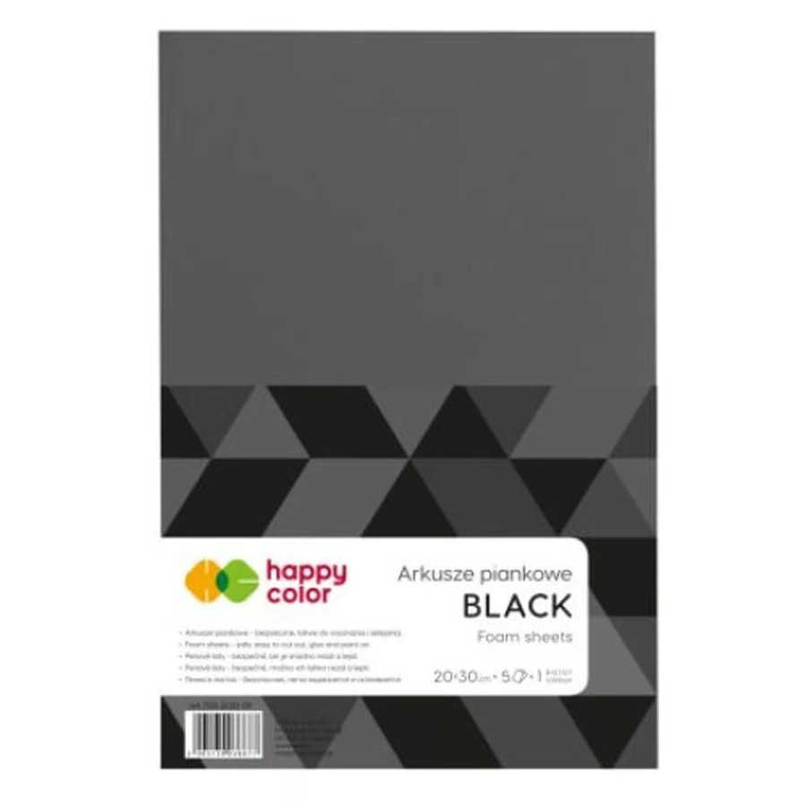 A4 black foam sheets, 5 pieces
