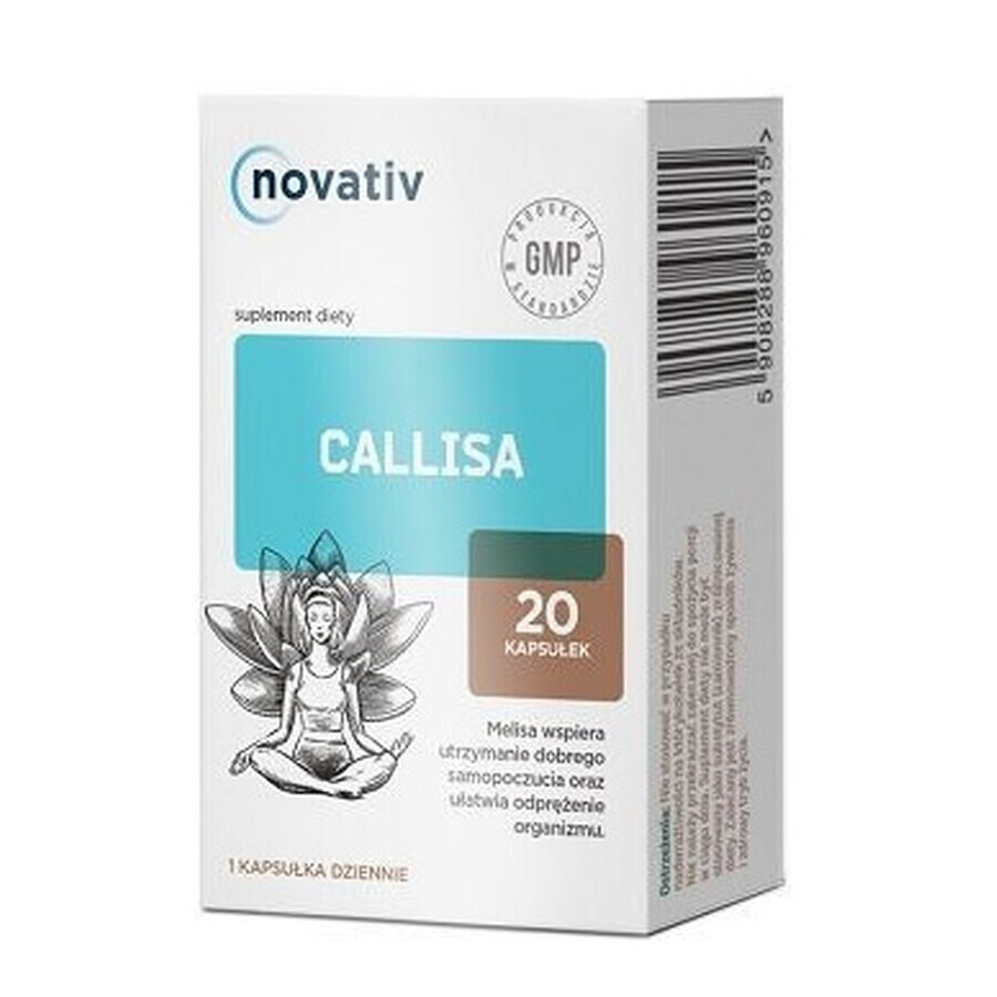 Novativ Callisa, 20 gélules