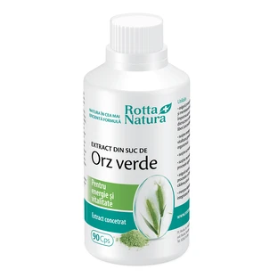 Extracto de zumo de cebada verde, 90 cápsulas, Rotta Natura