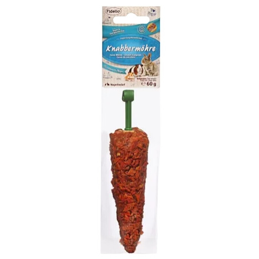 Fidelio, Snack pentru rozătoare, morcovi ciuguliți, 60 g