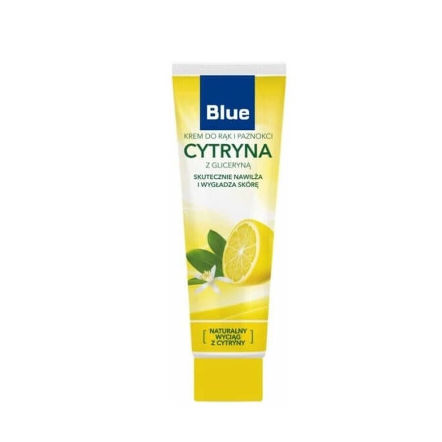 Blue, glycerine cream with lemon, 100 ml