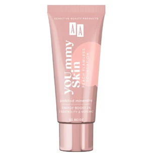 AA YOU.mmy Skin Peach Flawless Mineral Foundation 03 Beige, 30ml