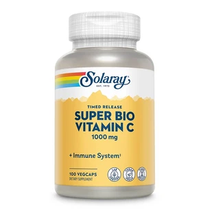 Super Bio Vitamina C Solaray, 100 cápsulas, Secom