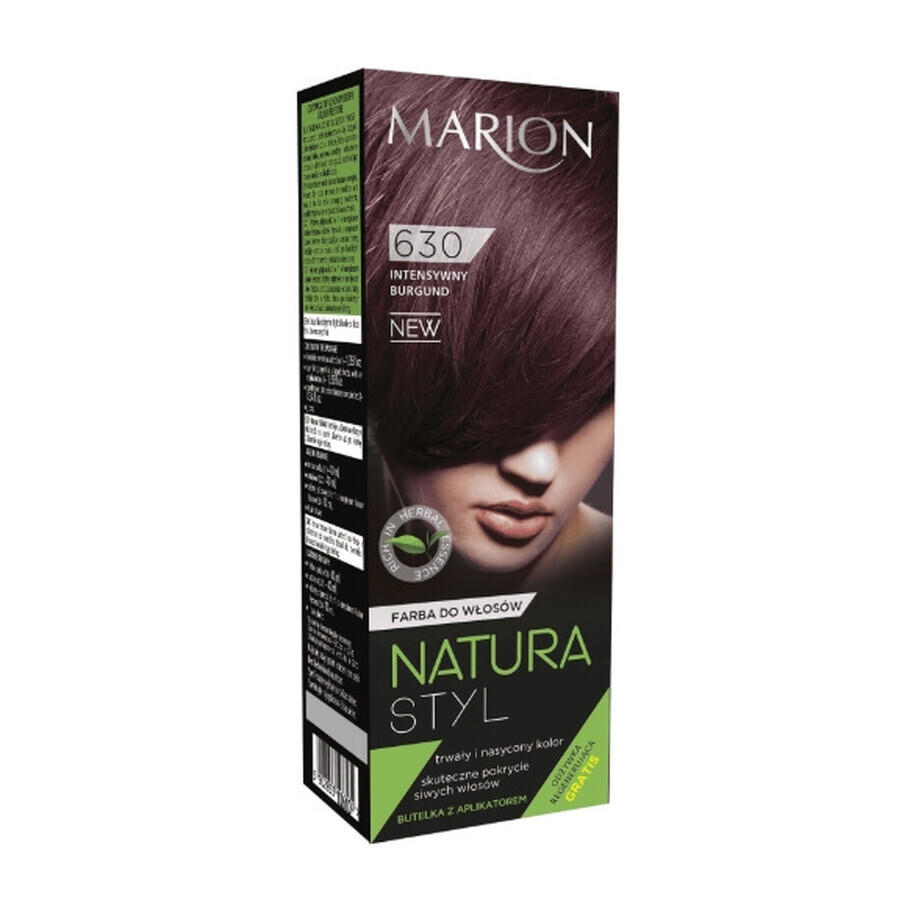 Marion 630 Vernice a cera bordeaux intenso 80 ml + Balsamo 10 ml