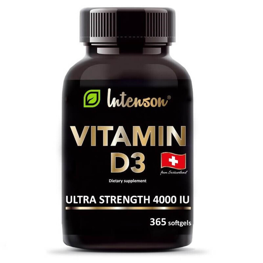 Intenson Vitamina D3 4000 UI, 365 cápsulas