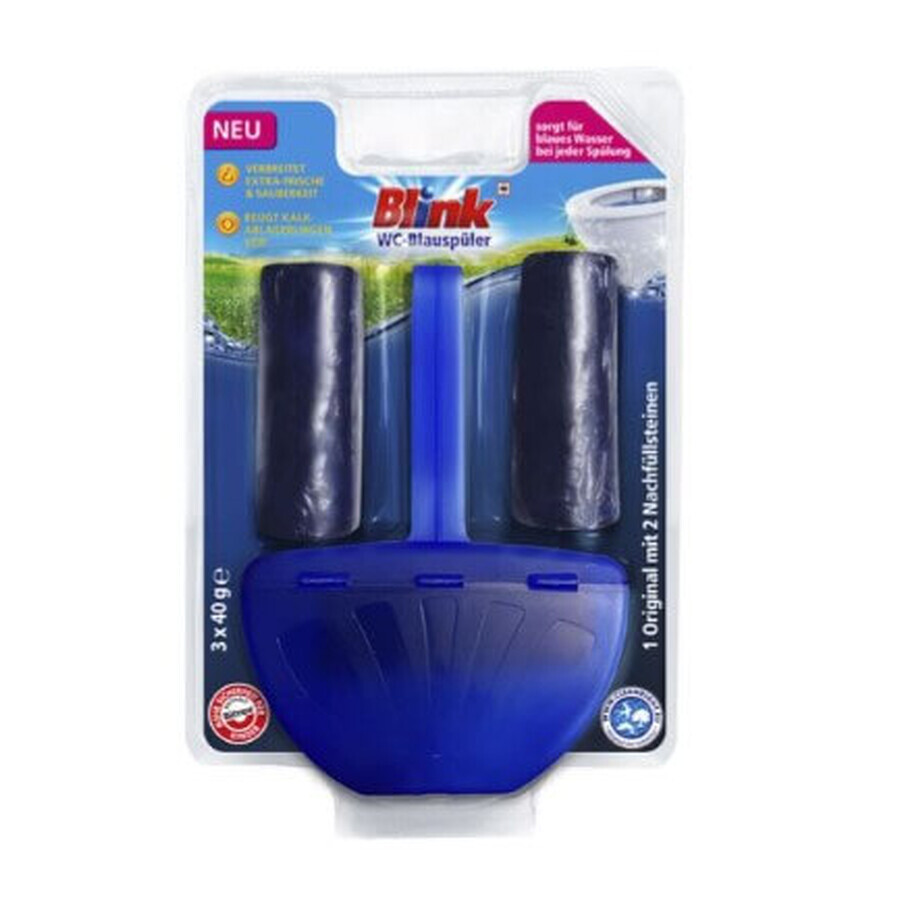 Blink, vaso igienico, blu, 3 pezzi