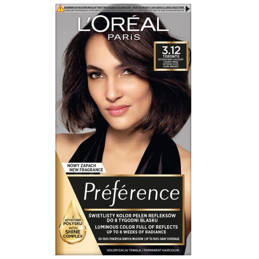 L'Oreal Paris Preference Color 3.12 Toronto