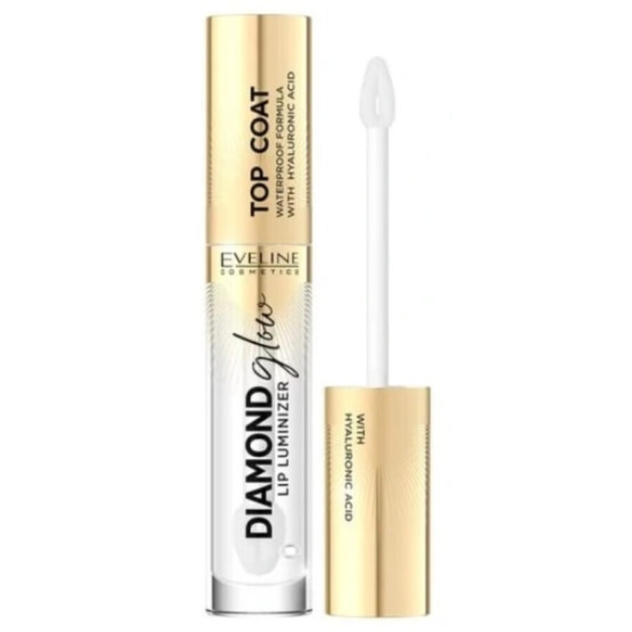 Eveline Cosmetics Diamond Glow Lip Luminiser con acido ialuronico 01, 4,5 ml
