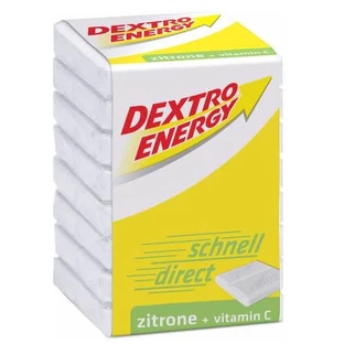 Dextrosa Pastillas Cubos Limón + Vitamina C, 46g, Dextro Energy