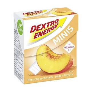 Dextro Minis peach dextrose tablets, 50g, Dextro Energy