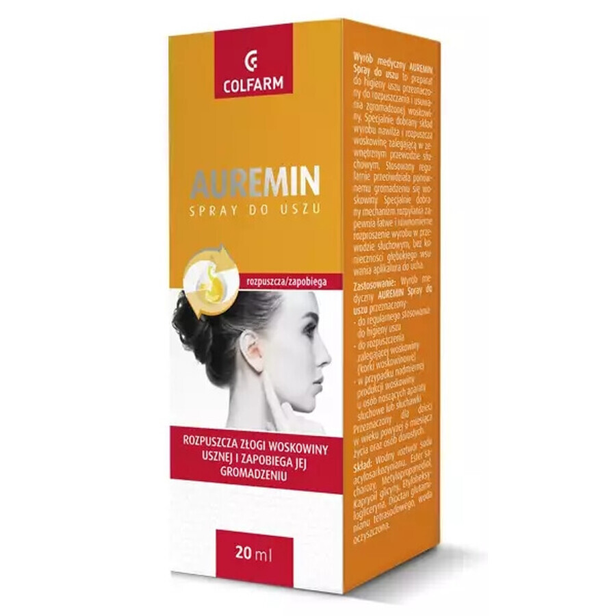 Auremin Ear Spray 20 ml - Long lasting!