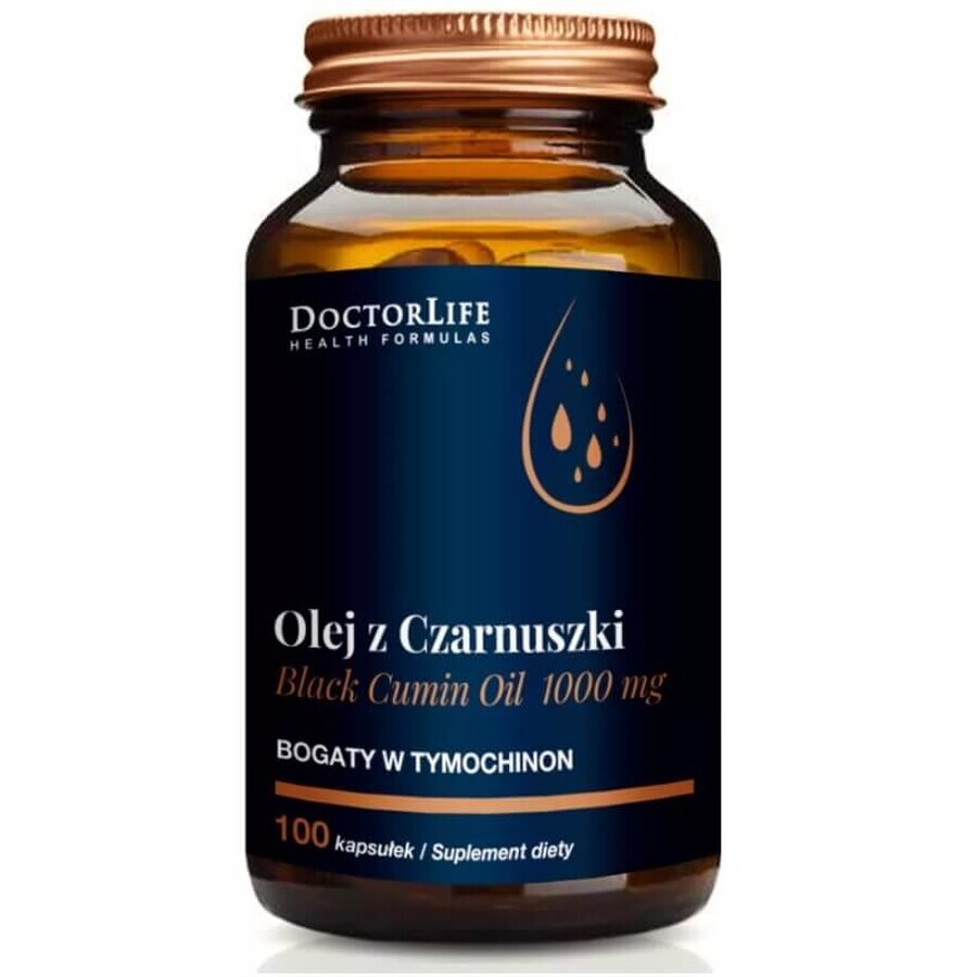 Doctor Life Black cumin oil 1000mg, 100 capsules