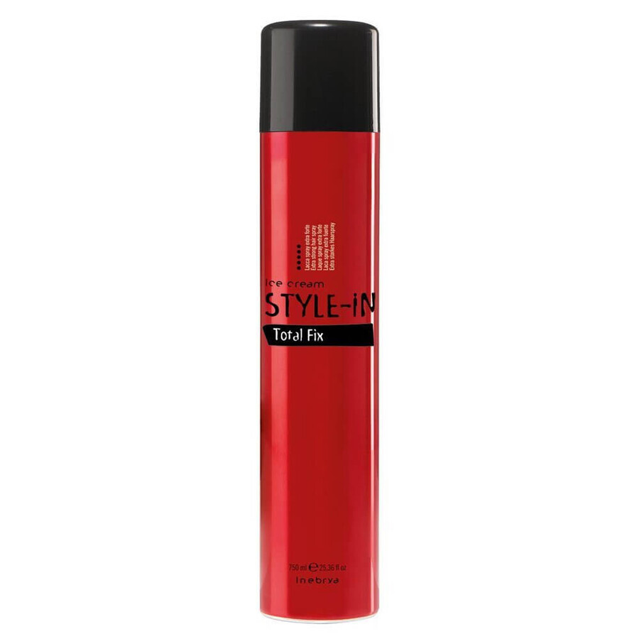 Inebrya Ice Cream Style-In Style-In Total Fix hairspray hairspray extra strong wax spray, 750ml
