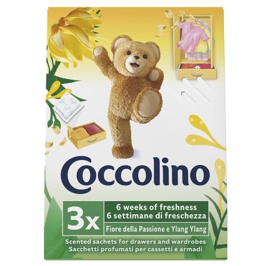 Coccolino Ylang Ylang wardrobe perfume packets, 3 pieces