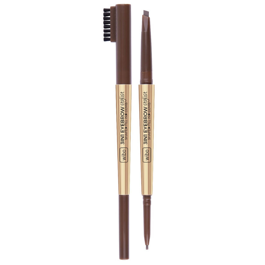 Wibo 3in1 Eyebrow Stylist Eyebrow Pencil 1 Soft Brown