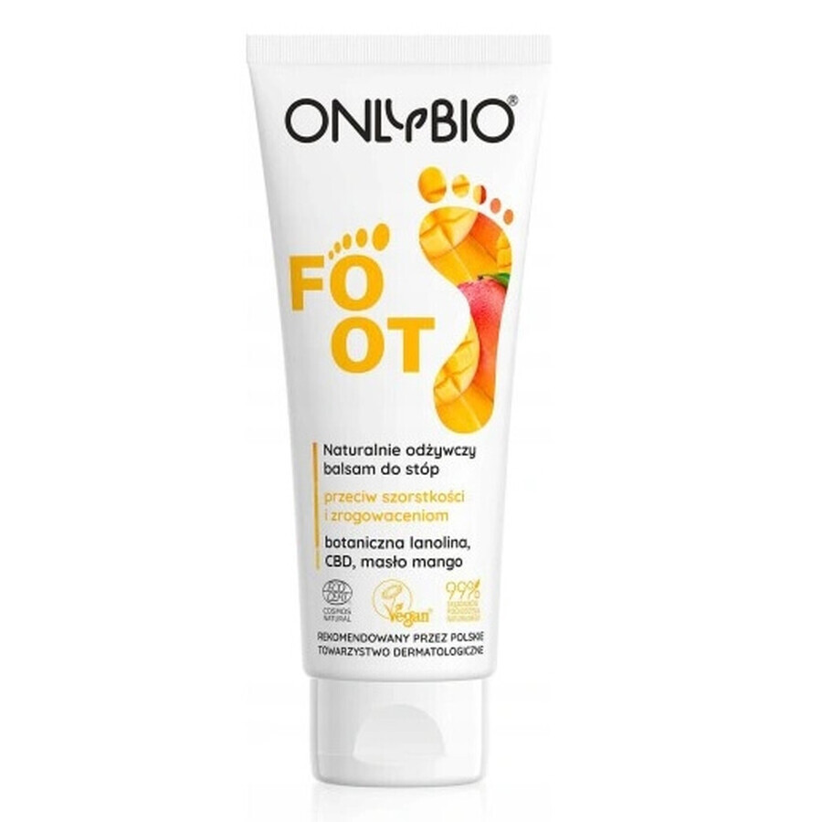Onlybio Pie, Loción revitalizante natural para pies, 75 ml