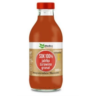 100% Apfel-Cranberry-Granatapfelsaft, 300 ml