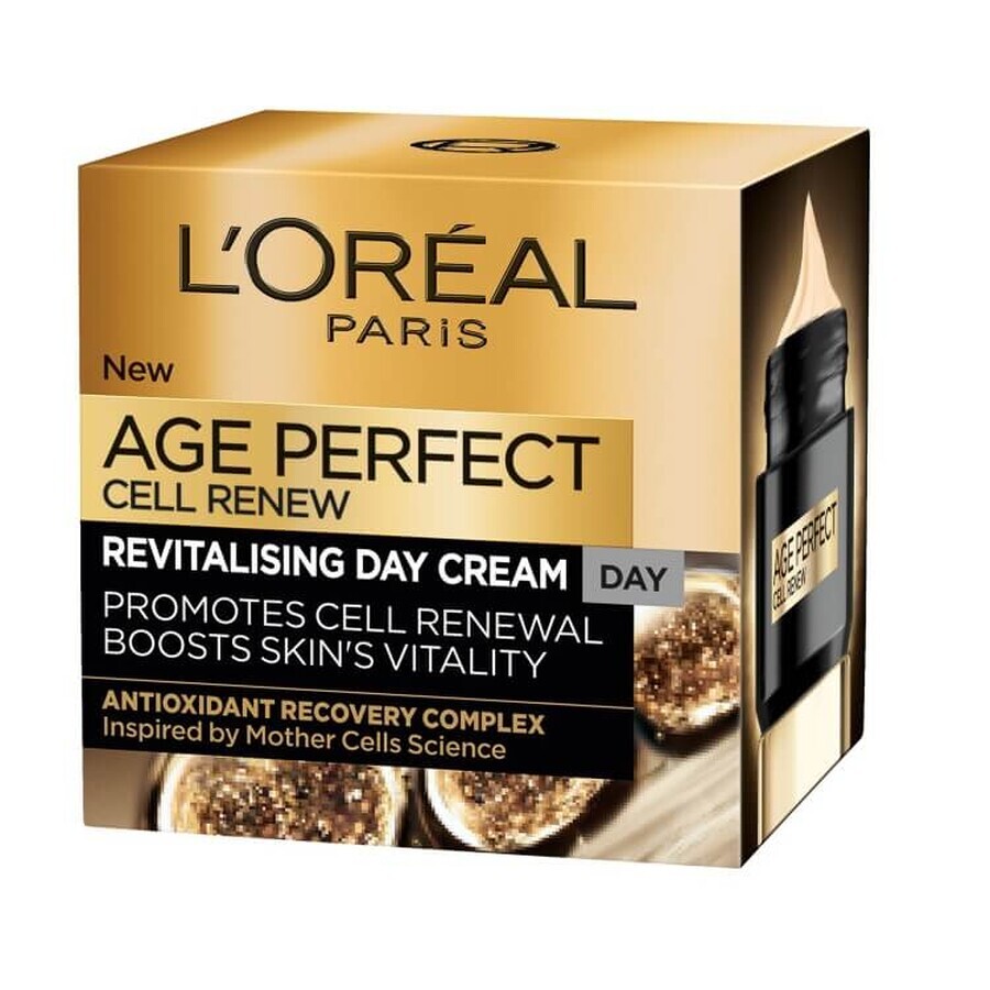 L'Oreal Paris Age Perfect Cell Renew Crema giorno rivitalizzante antirughe, 50ml
