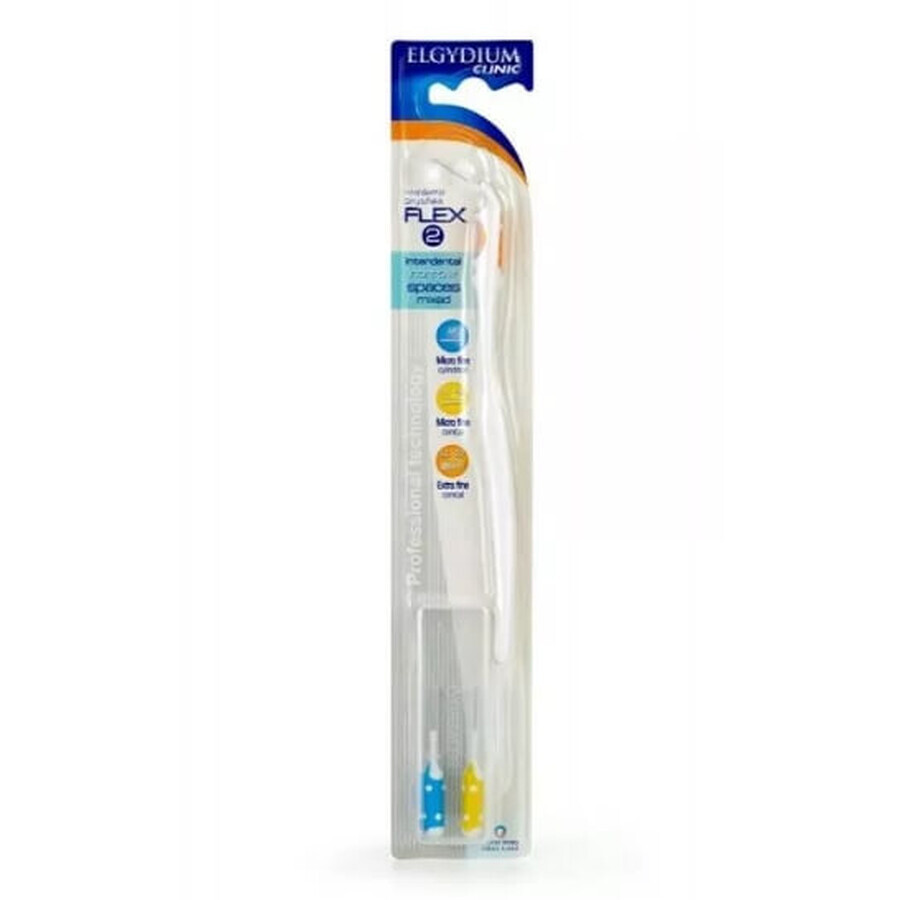 Elgydium Clinic Brosse à dents interdentaire 2 Flex point mix 1 pc