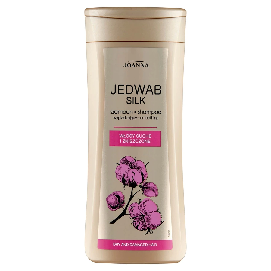 Joanna Silk Extinguishing shampooing pour cheveux secs et abîmés, 200ml
