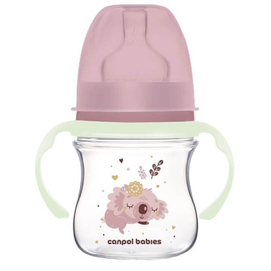 Canpol EasyStart Sleepy Koala 0m+ 35/236 Flasche, Anti-Kolik, EasyStart Sleepy Koala 0m+ 35/236 Rosa 120ml