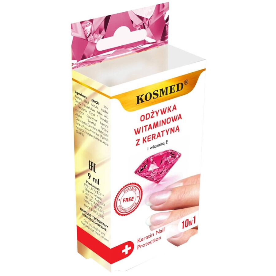 Kosmed bálsamo de uñas con queratina 9ml
