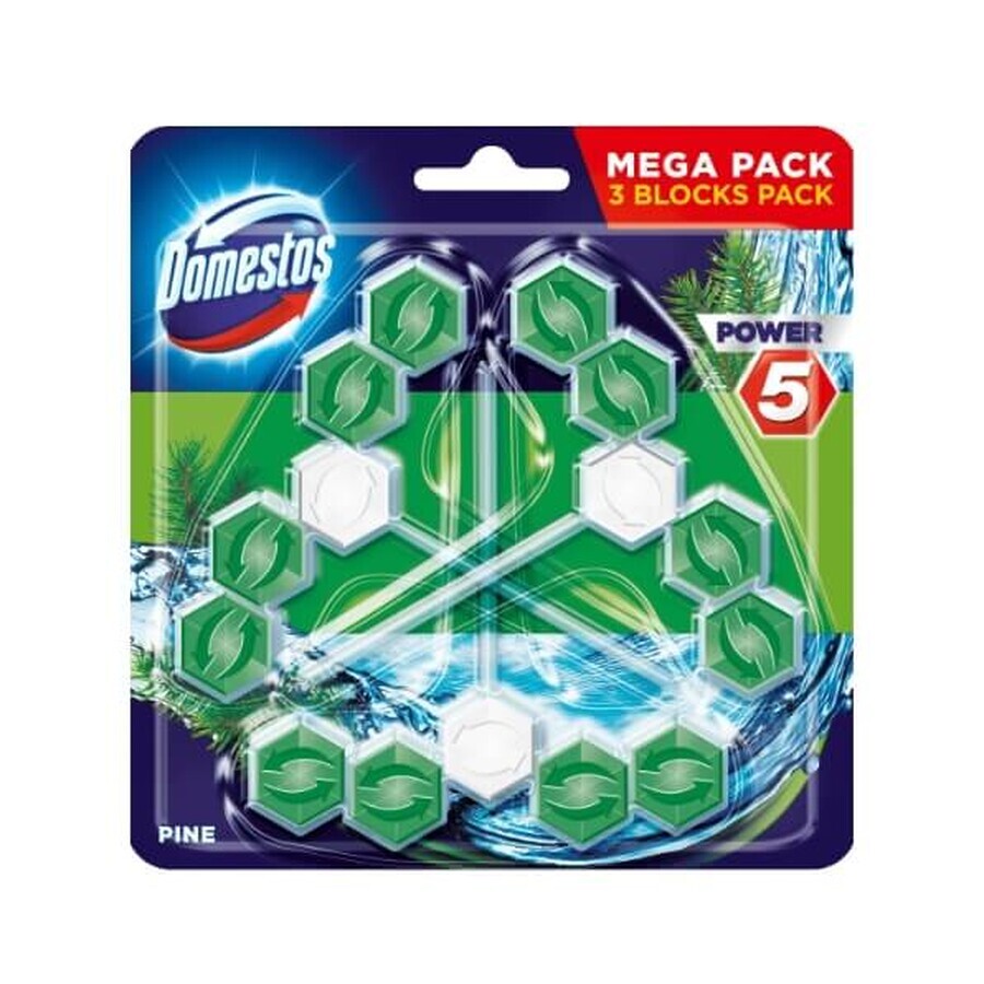 Domestos, WC suspendu, pin, 3 x 55g