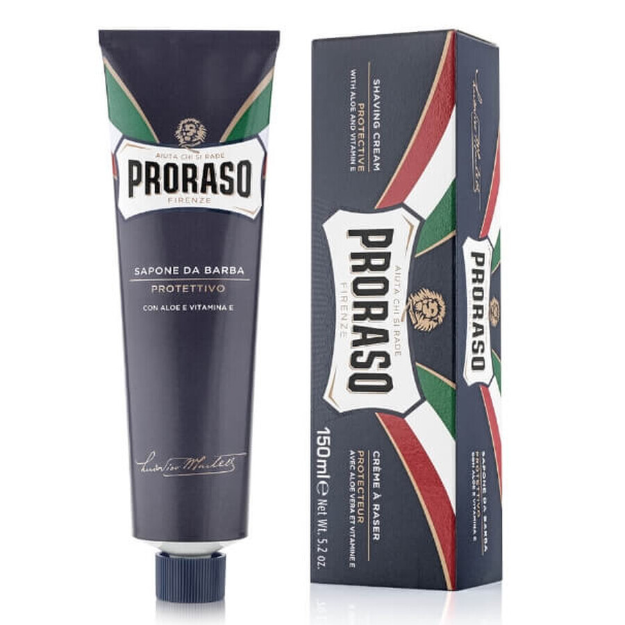 Proraso Protective Aloe Shaving Cream în tub, 150ml