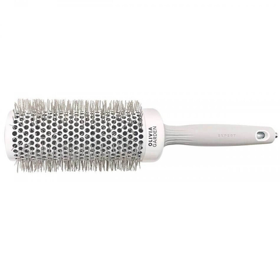 Olivia Garden Expert Expert Blowout Speed Wavy Bristles Brosse de séchage et de mise en forme blanc/gris, 55mm