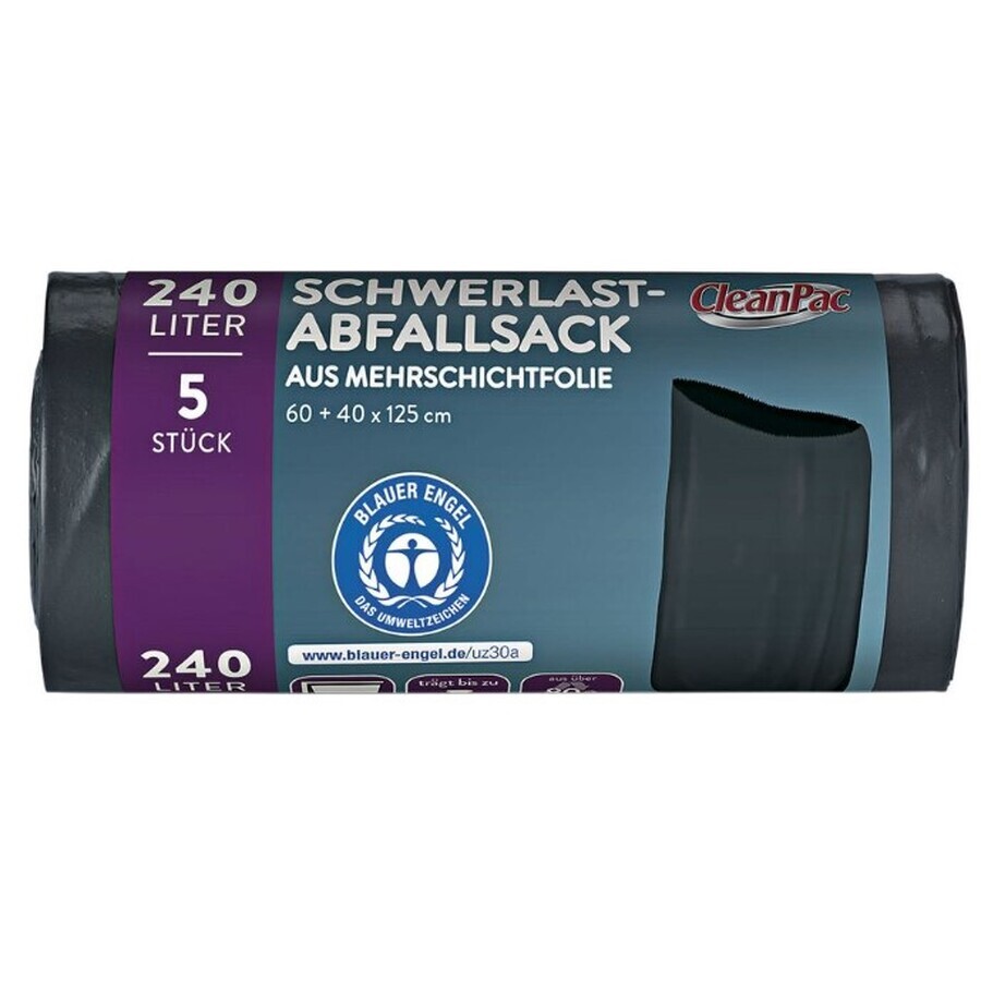 Shop CleanPac, stabiler 240l-Beutel, 5 Stück CleanPac, stabiler 240l-Beutel, 5 Stück