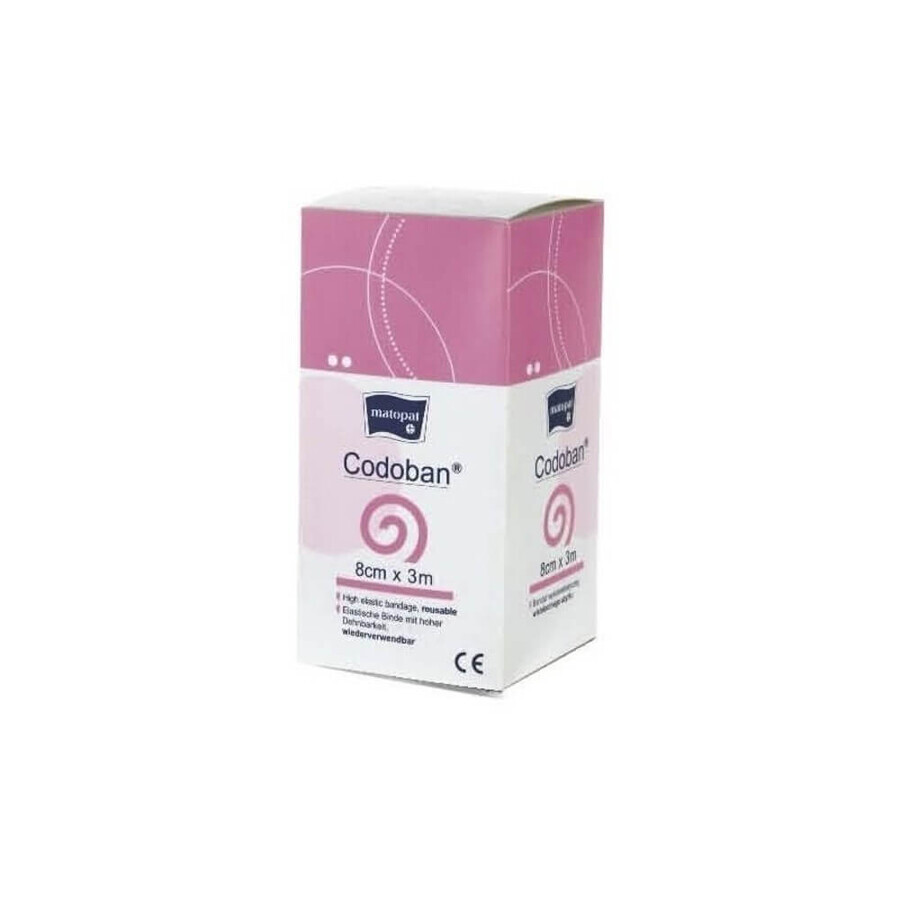 Elastische Binde, Codoban, 3m x 8cm, 1 Stück - Langfristig!