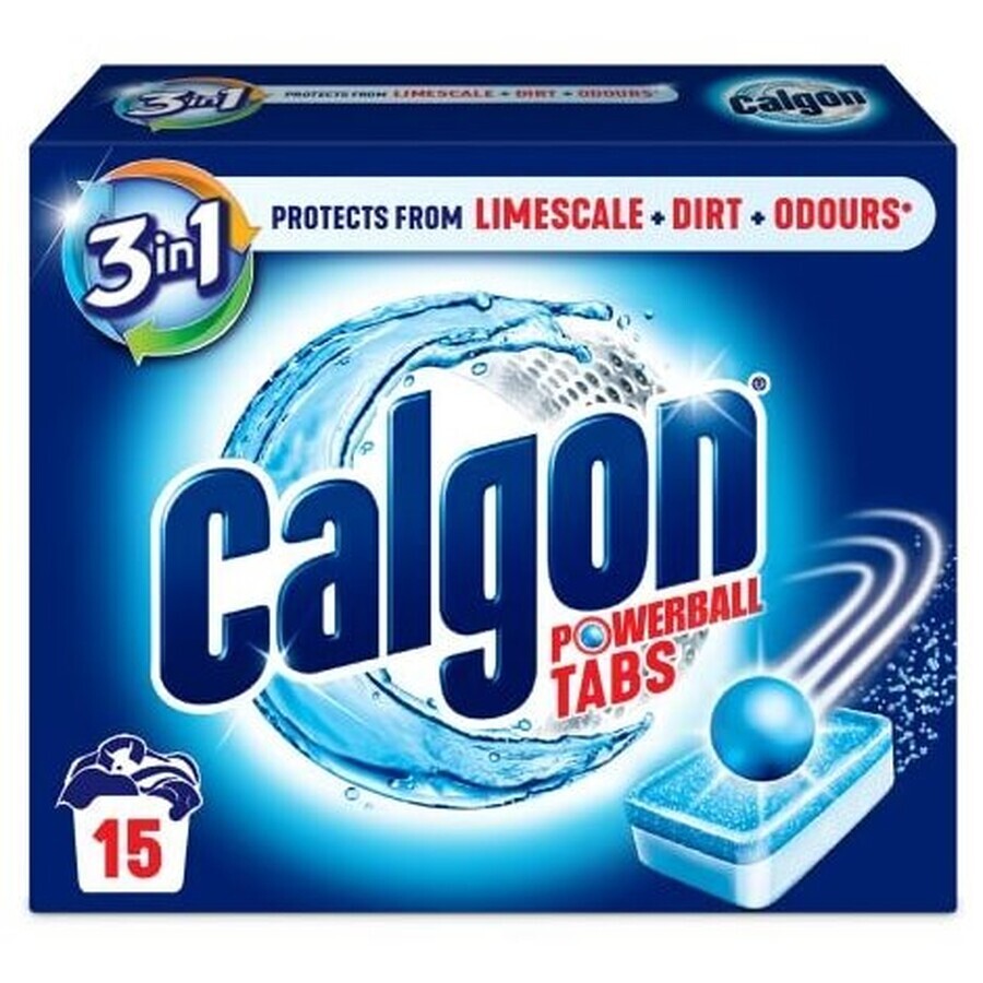 Buy Calgon, Powerball Tabs, washing machine descaling tablets, 15 pieces Calgon, Powerball Tabs, washing machine descaling tablets, 15 pieces
