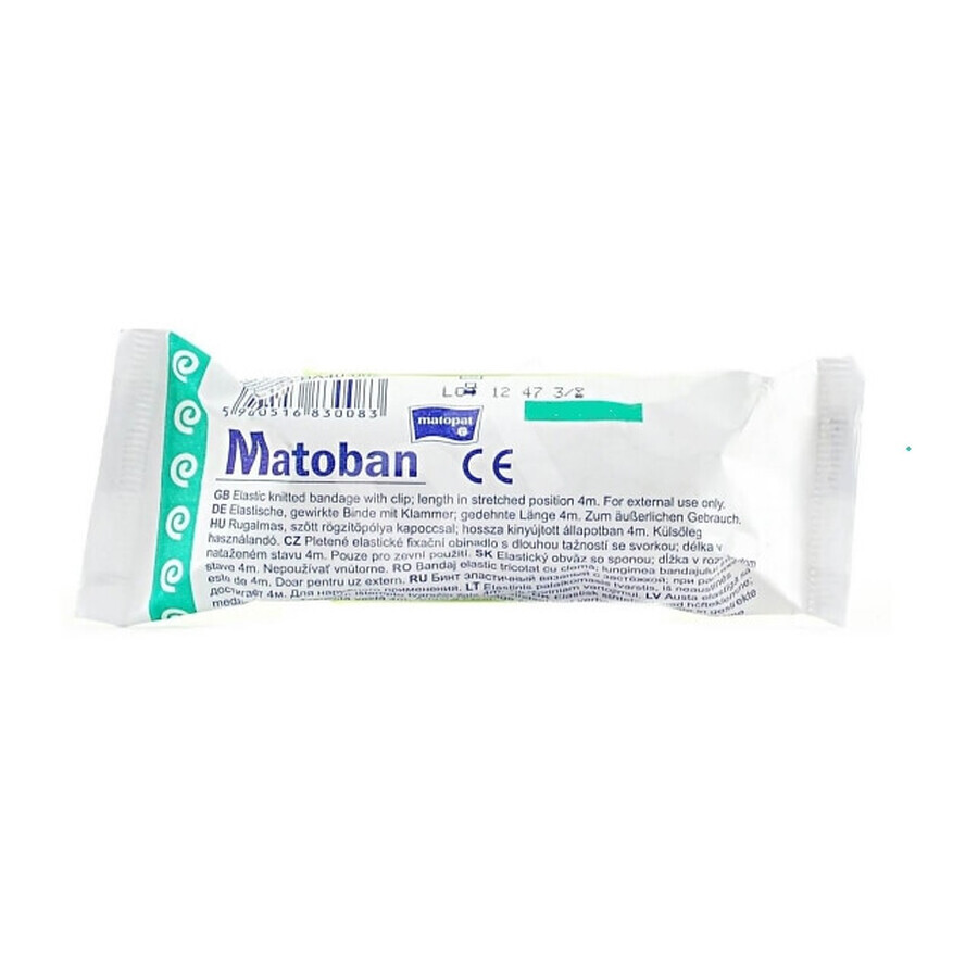 Elastisch verband, Matoban, 4m x 15cm, 1 stuk - Langdurig!