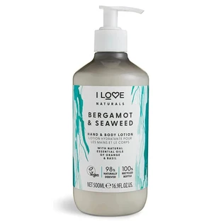 I Love Naturals Loción Corporal y de Manos Bergamota y Algas, 500ml