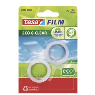 Tesa, Eco amp; Clear, folie autoadezivă, 15mm, 2 bucăți