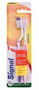 Signal Antiplaque, medium toothbrush, 2 pieces