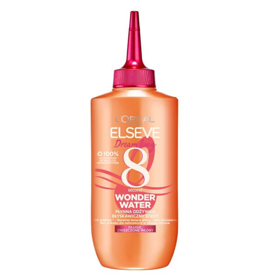 L'Oreal Paris Elseve Dream Long 8 Second Wonder Water Balsamo liquido per cere lunghe e danneggiate, 200ml