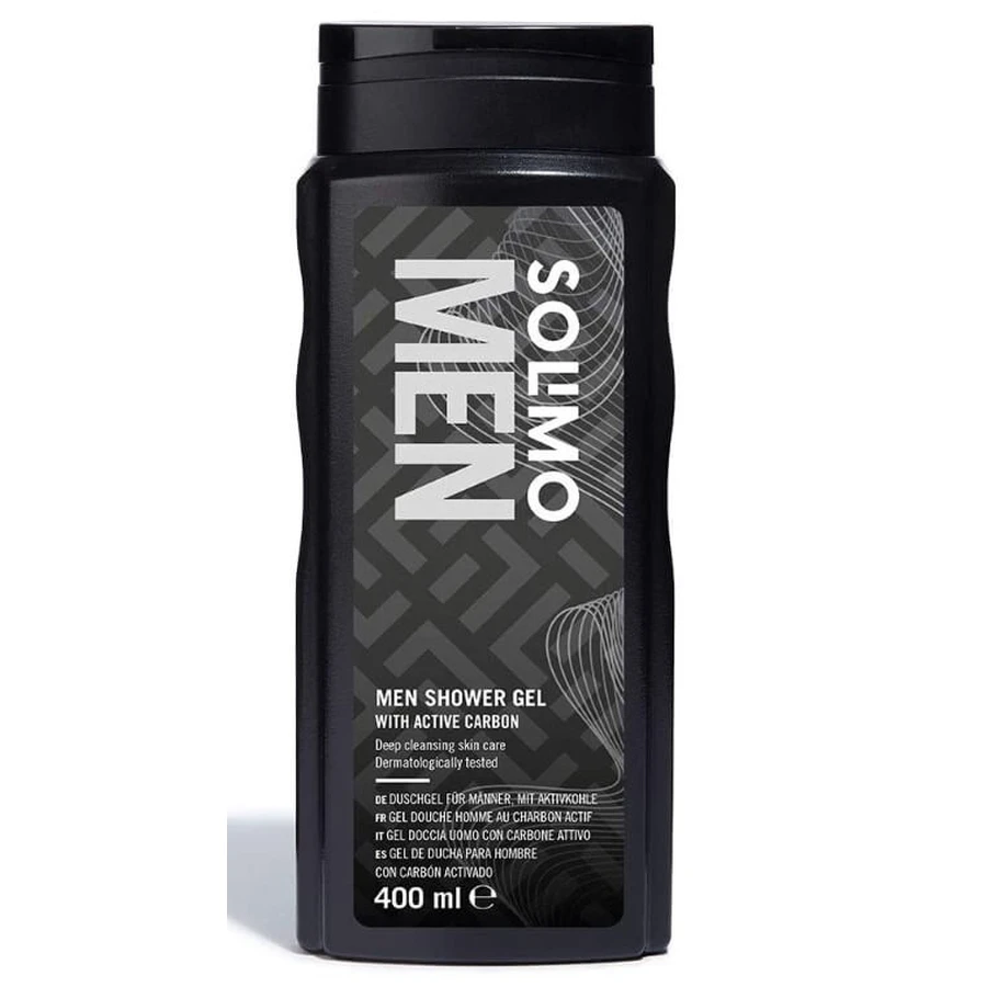 Solimo, Active Carbon, gel de ducha para hombre, 400ml