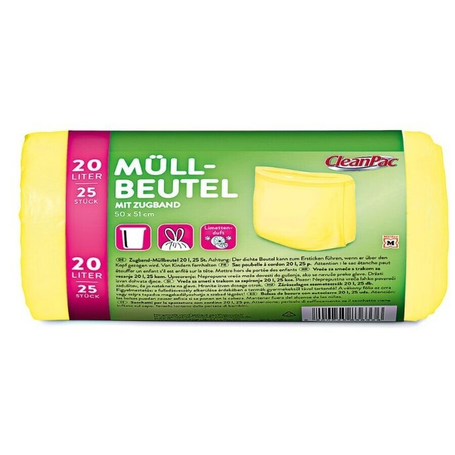 CleanPac, 20 l bags with lighter, 25 pieces