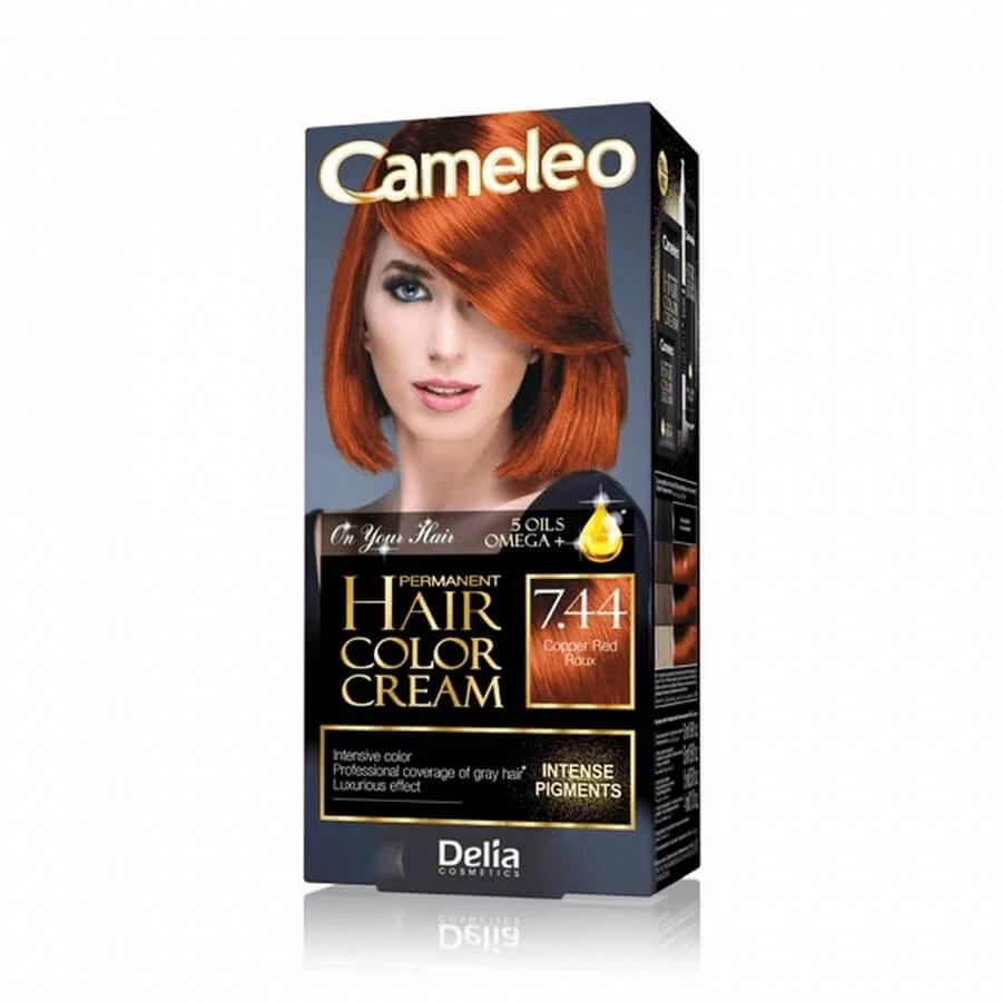 Cameleo Permanent Hair Color 7.44 Copper Red
