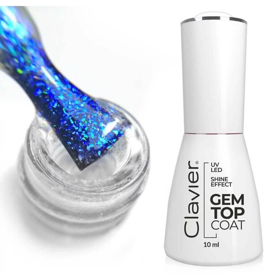 Shop Keyboard Luxury Gem Hybrid Top Coat G02 Sapphire, 10ml Keyboard Luxury Gem Hybrid Top Coat G02 Sapphire, 10ml